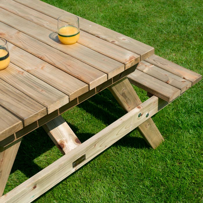 4ft Wooden Picnic Bench for Outdoor Use