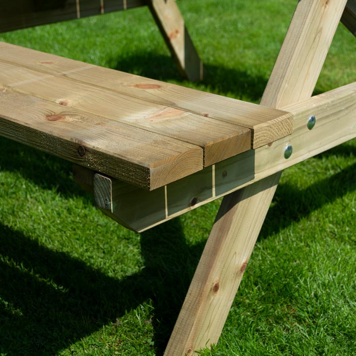 4ft Wooden Picnic Bench for Outdoor Use