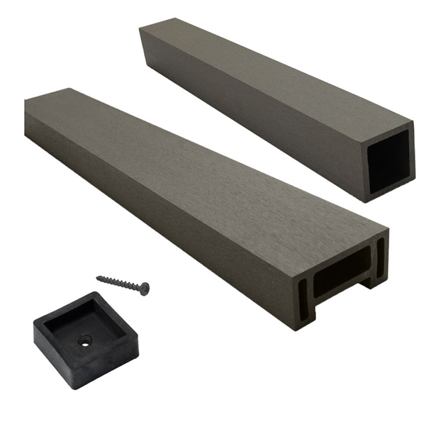 Ambideck Composite Balustrade Kit 1.64m – 2 Handrails, 10 Spindles, 20 Inserts, L-Brackets