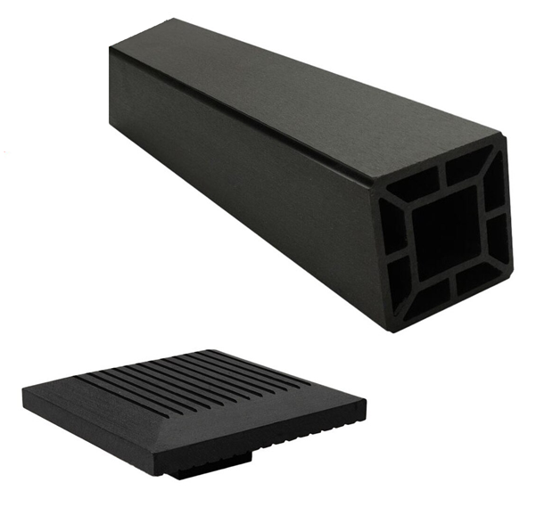 Ambideck Composite Balustrade Kit 2A – 2400mm Newel Post & Cap - Decking Railing Support Post