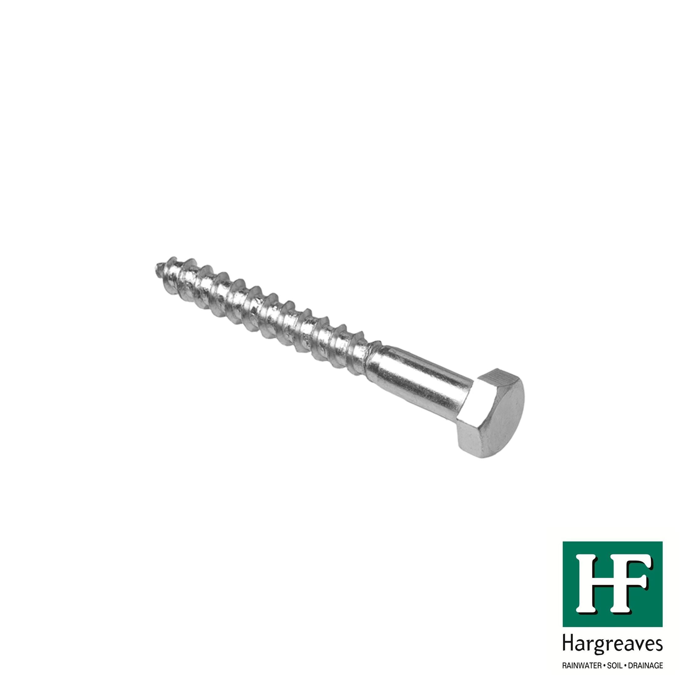 Hargreaves Cast Iron M8 x 70mm Coach Screw