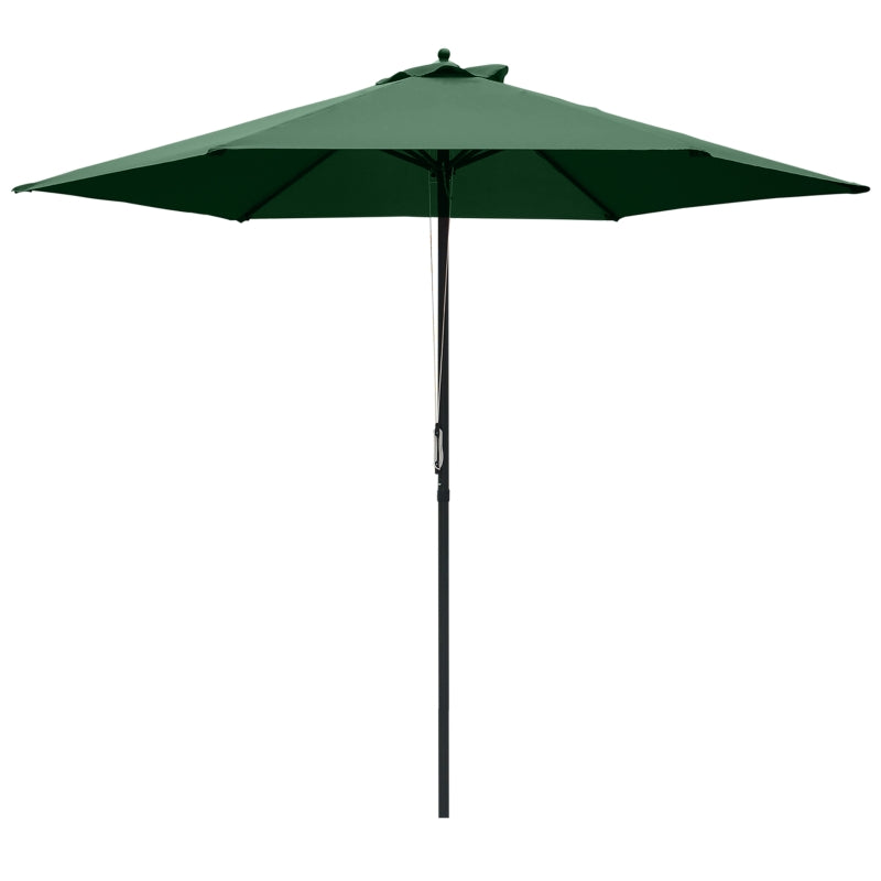 Green 2.8m Round Garden Parasol Umbrella