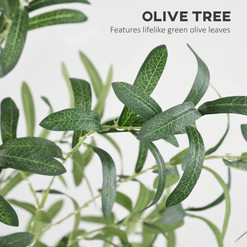 300 LED Light Decorative Artificial Olive Tree - Lifelike Green Home Decor for Indoor & Outdoor Use