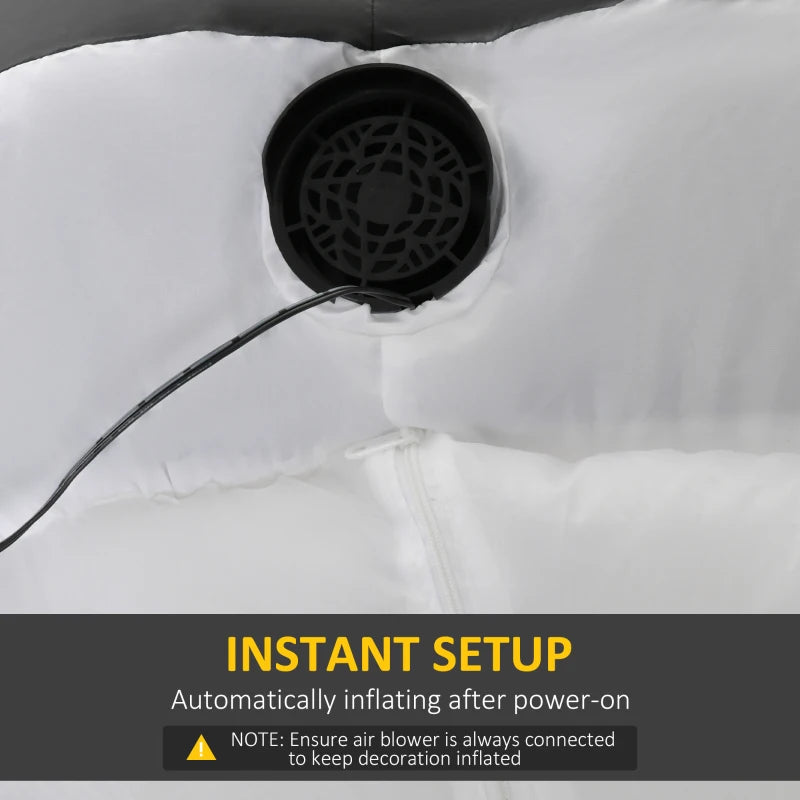 3M Halloween Inflatable Skeleton Ghost Decoration with LED Lights - Perfect Indoor Outdoor Garden Lawn Party Prop