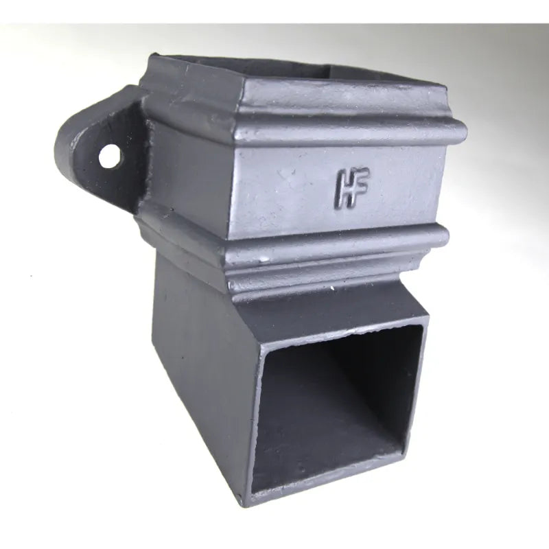 Hargreaves Cast Iron 100x75mm Left Hand Eared Rectangular Side Shoe - Primed