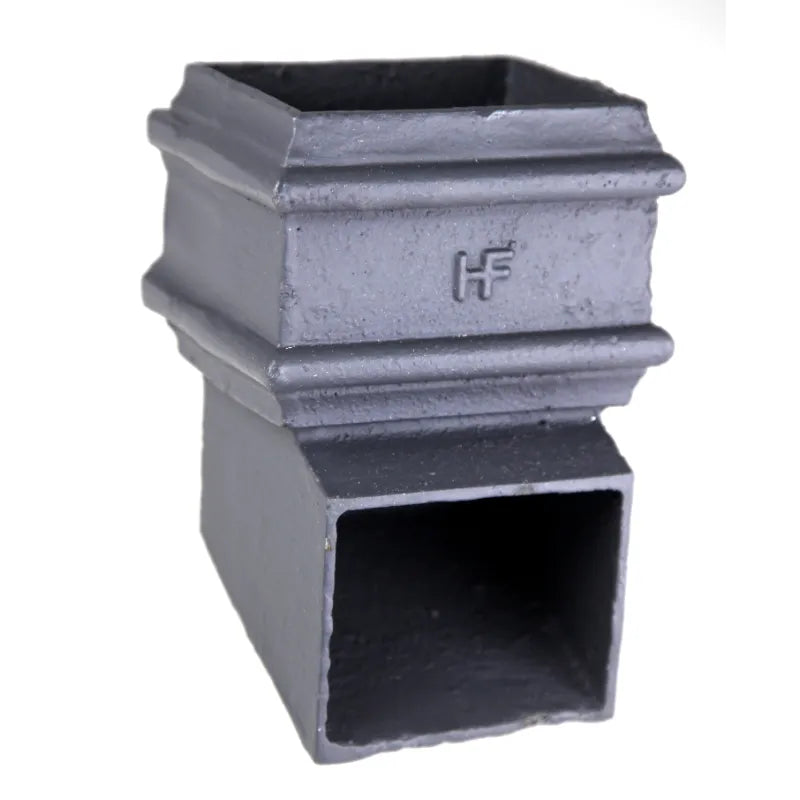 Hargreaves Cast Iron 100x75mm Left Hand Plain Rectangular Side Shoe - Primed