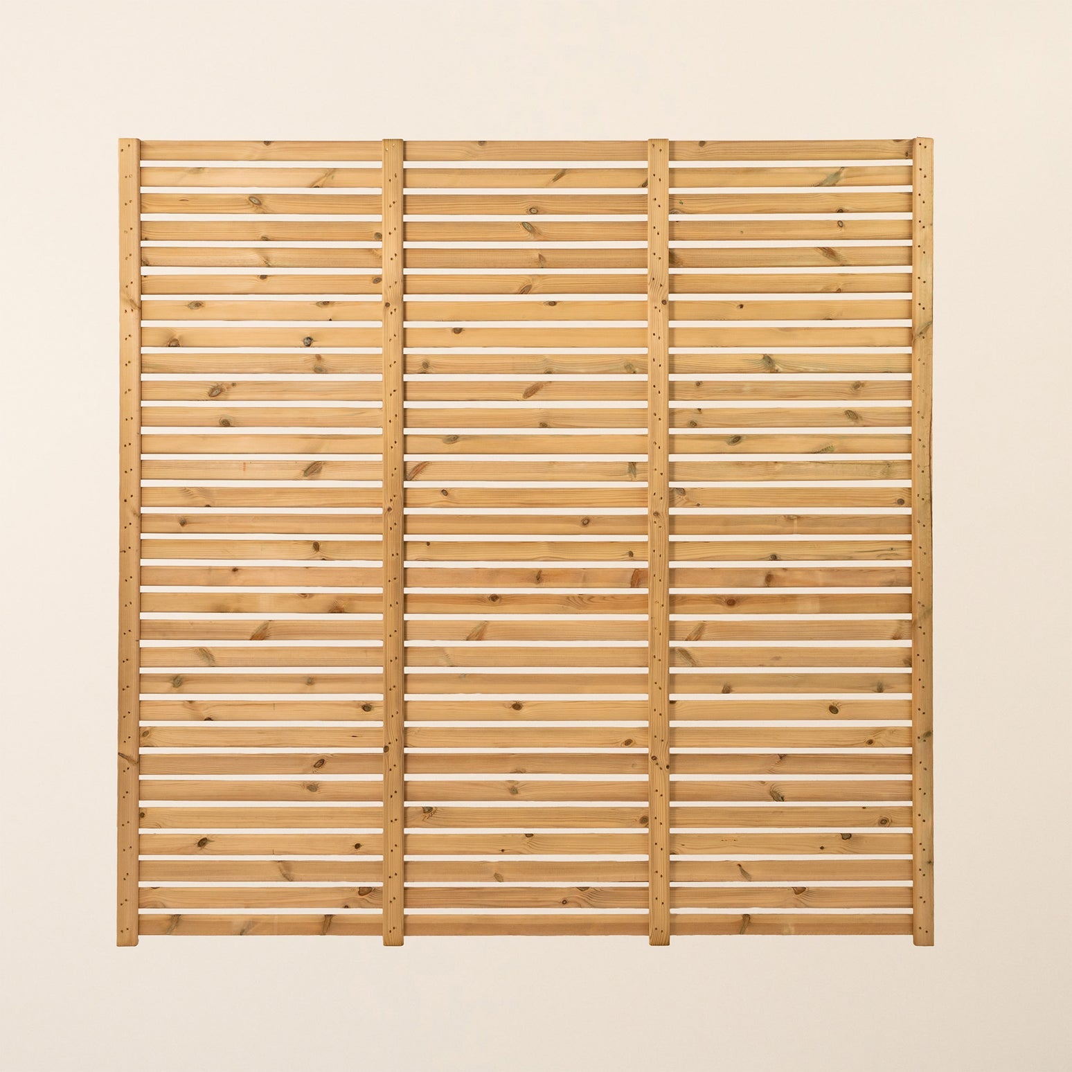 Ready Planed Single Slatted Timber Panel for Fencing and Cladding