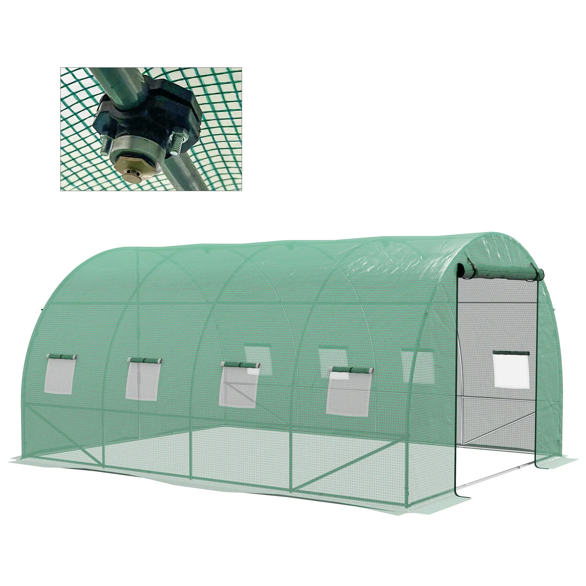 4m x 3m Polytunnel With Integrated Sprinkler System