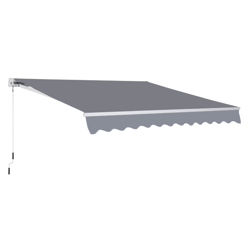 3m x 2.5m Grey Retractable Awning Canopy