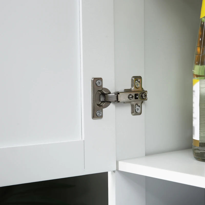 Modern 180cm Freestanding Kitchen Cabinet with Open Countertop and Ample Storage Space