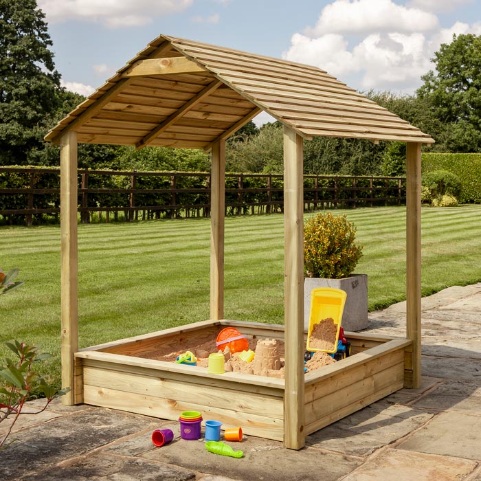 Large Wooden Sandpit for Kids