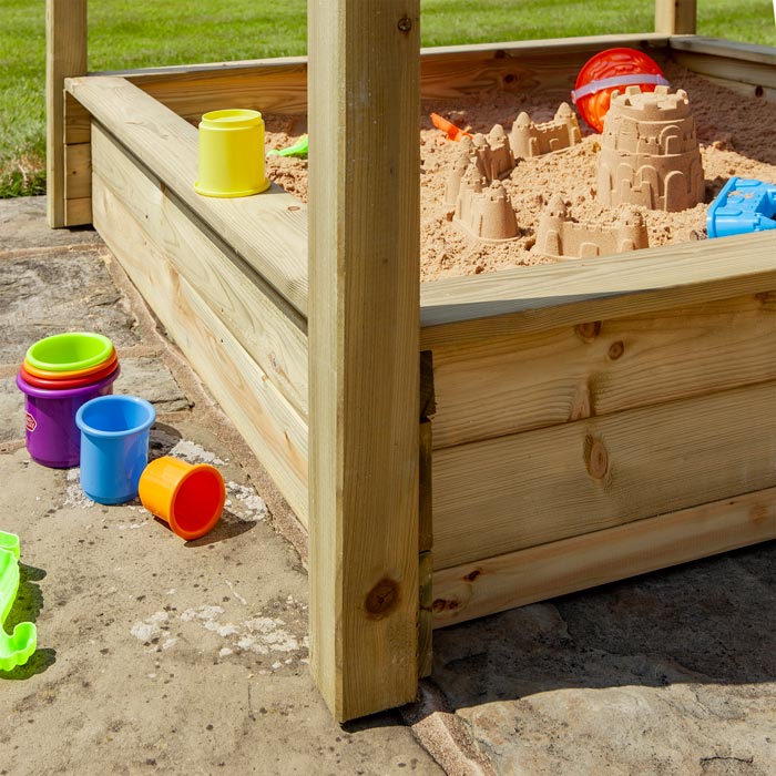 Large Wooden Sandpit for Kids