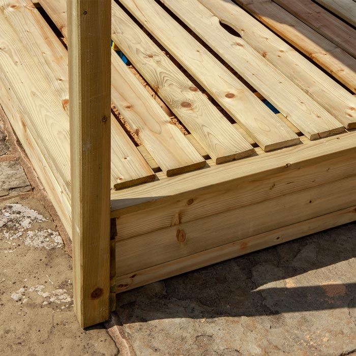 Large Wooden Sandpit for Kids