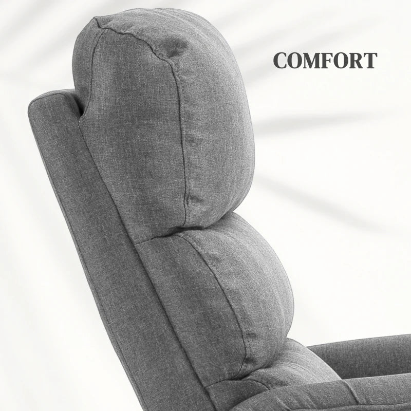Electric Riser Recliner Armchair with Footrest in Grey - Comfortable and Stylish Seating Solution