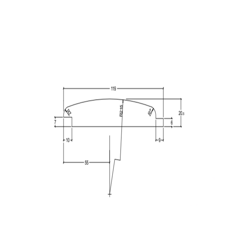 Pressure-Treated Redwood Loglap Board – 119mm x 21mm – Exterior Timber Cladding