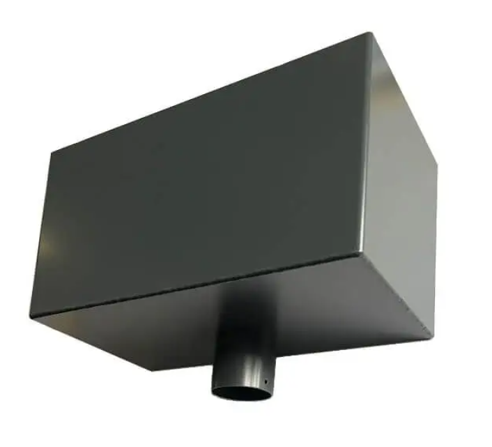 75mm Flushjoint Aluminium Rectangular Hopper 250 x 180 x 200mm