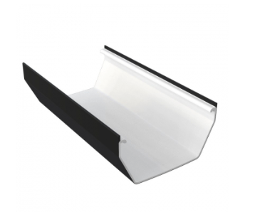 Freefoam Freeflow 114mm Square Gutter - 5m - Black