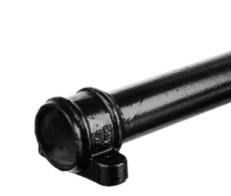 Cast Iron 3" Round Eared Downpipe x 4ft Painted