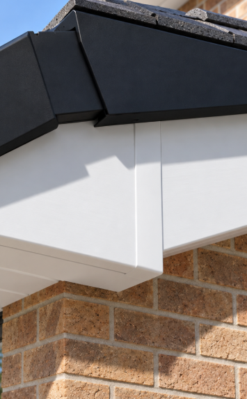 Freefoam 600mm Double-Ended Square uPVC Fascia External Corner Trim – 90 Degree Corner for Deep Fascia – All Colours