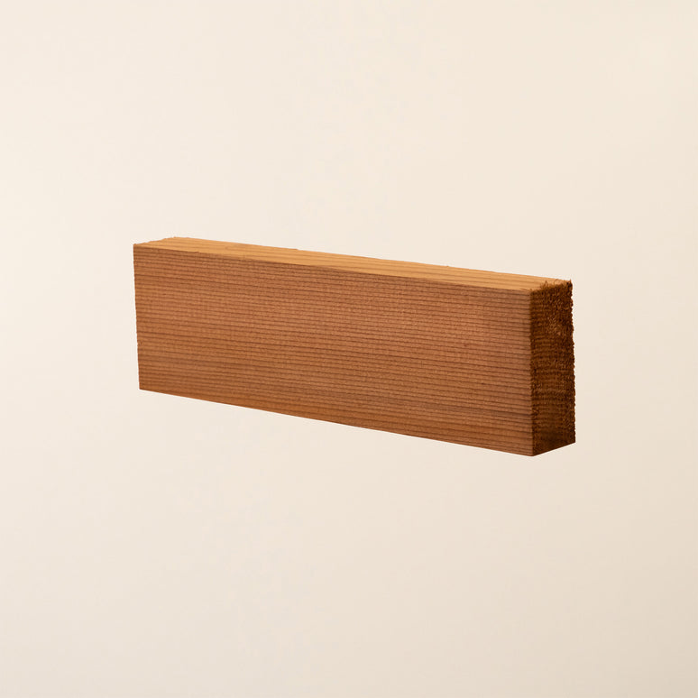 4" x 2" Planed British Cedar Timber Board – Smooth Cedar Wood Plank