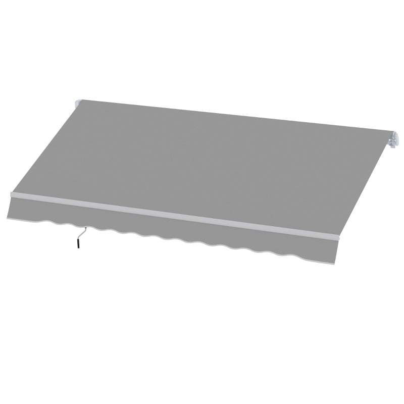 Light Grey 3m x 2m Manual Retractable Awning Canopy