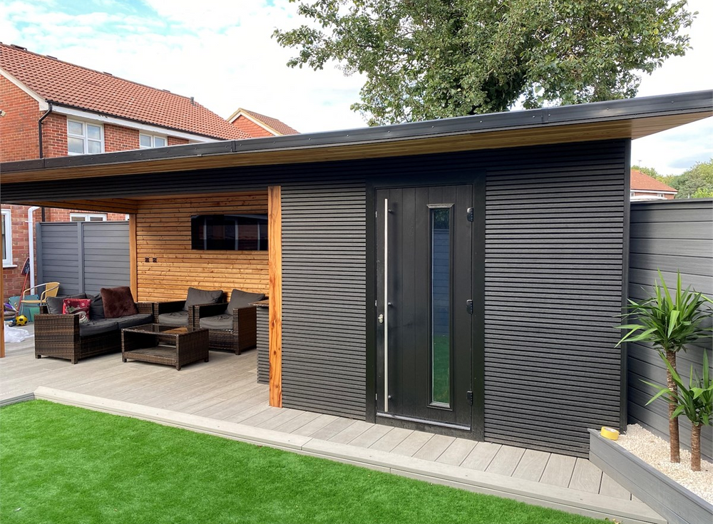 TRITON 3.6m Composite Slatted Wall Cladding Internal Corner Profile Tr