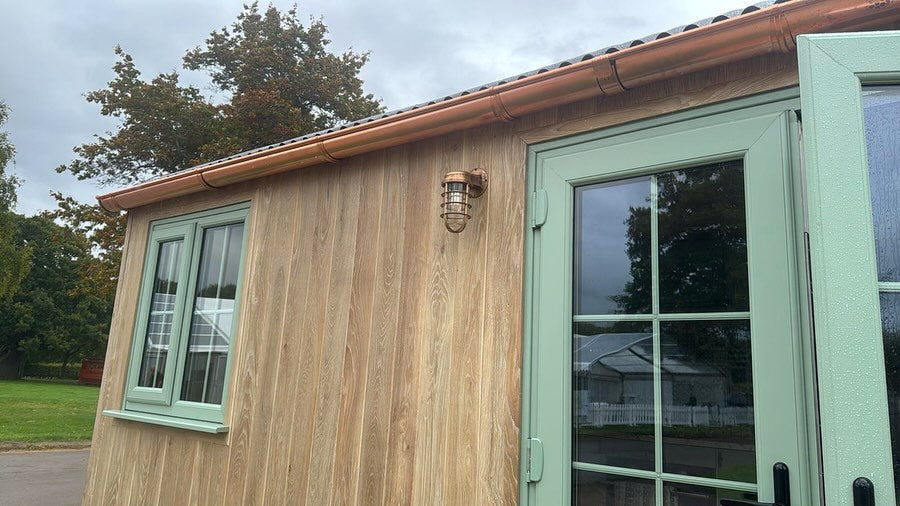 125mm Half Round Copper Gutter 3m