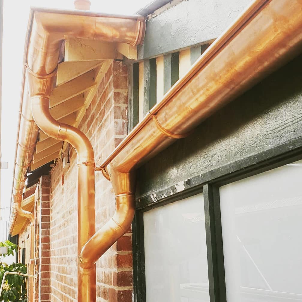 115mm Half Round Copper Gutter Length 3m