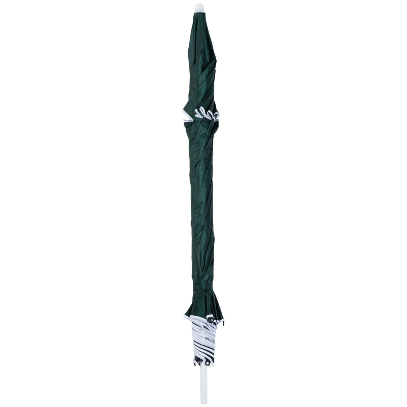 Green 2m UV Protection Beach Umbrella with Side Panel