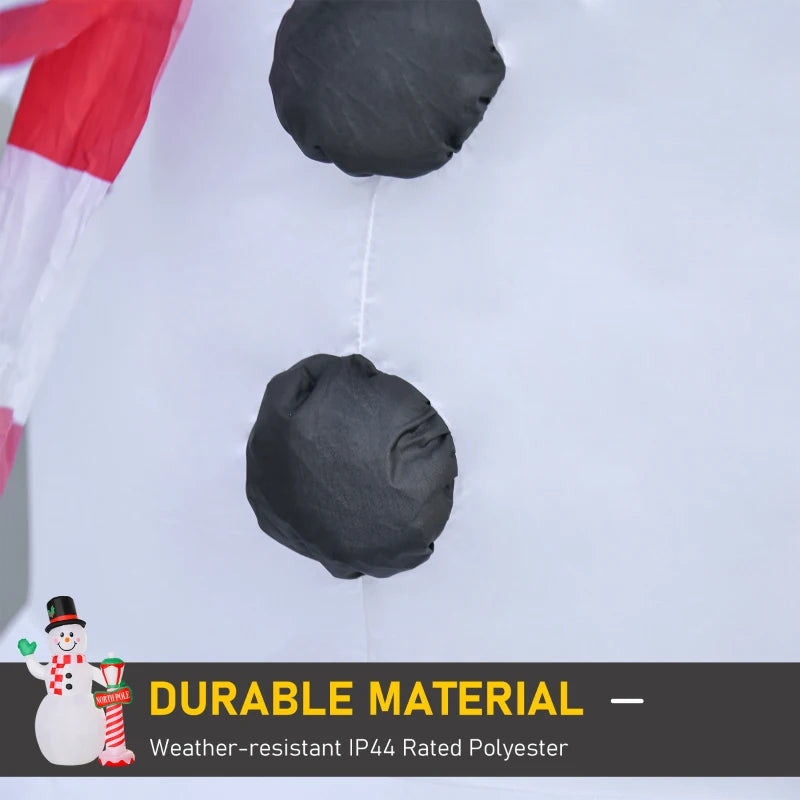 8ft Tall Inflatable Snowman with Street Lamp - Lighted Christmas Decoration for Indoor Outdoor Garden Lawn Party