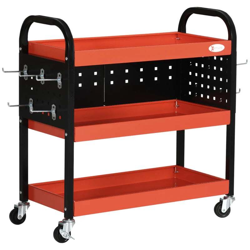 3-Tier Tool Cart for Garage Organization