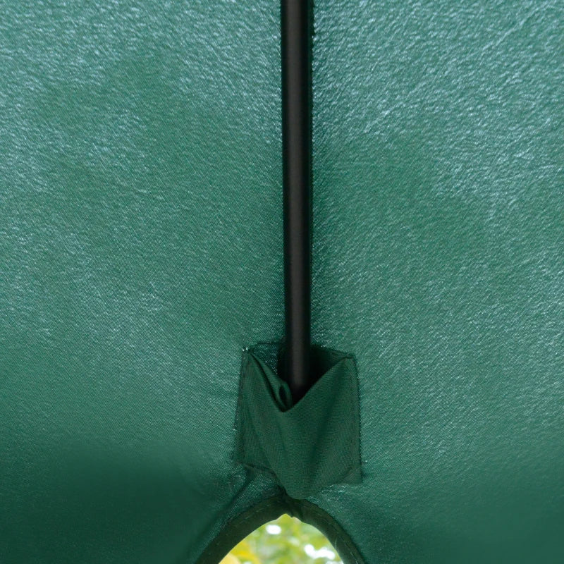 Green 2.7m Patio Garden Umbrella with Tilt and Crank