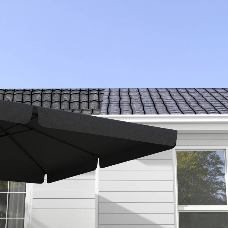 Grey 3m Cantilever Parasol with Adjustable Canopy