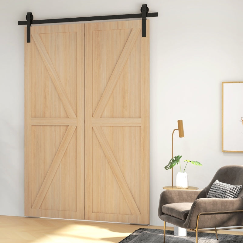 5ft Bi-Folding Sliding Barn Door Kit