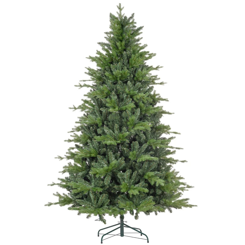 7ft Green Bare Artificial Christmas Tree with 2445 Tips - Lush, Realistic Holiday Decor for Home & Office