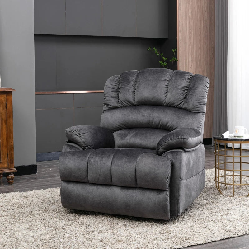 Electric Power Lift Recliner Chair with Heating, Massage, Vibration, USB Ports, and Side Pockets - Grey, 103x100x106 cm