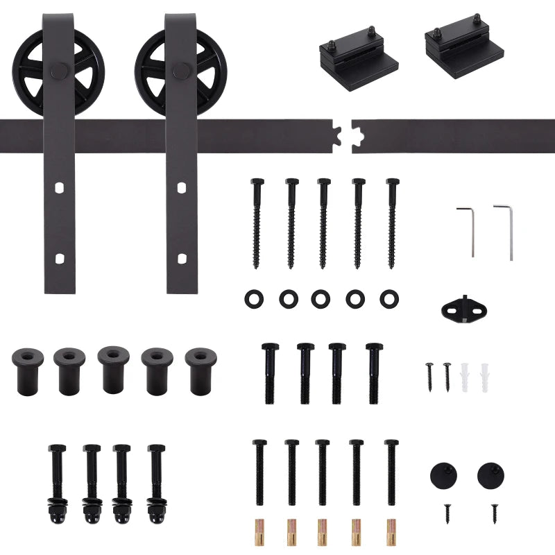 6ft Sliding Barn Door Track Kit Set