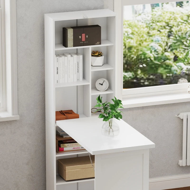 Modern Three-Part Work Desk with Storage & Writing Board - Stylish White Home Office Furniture for Productivity