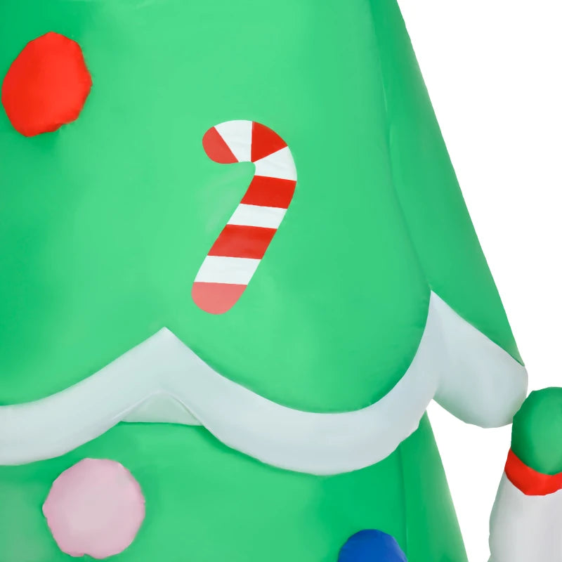 7FT Christmas Inflatable Tree with LED Lights - Perfect Indoor & Outdoor Holiday Decoration