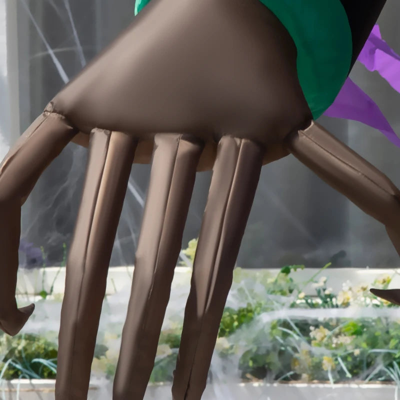 2.1m Inflatable Pumpkin Ghost Head Monster with 6 LED Lights - Halloween Blow Up Yard Decoration for Spooky Holiday Fun