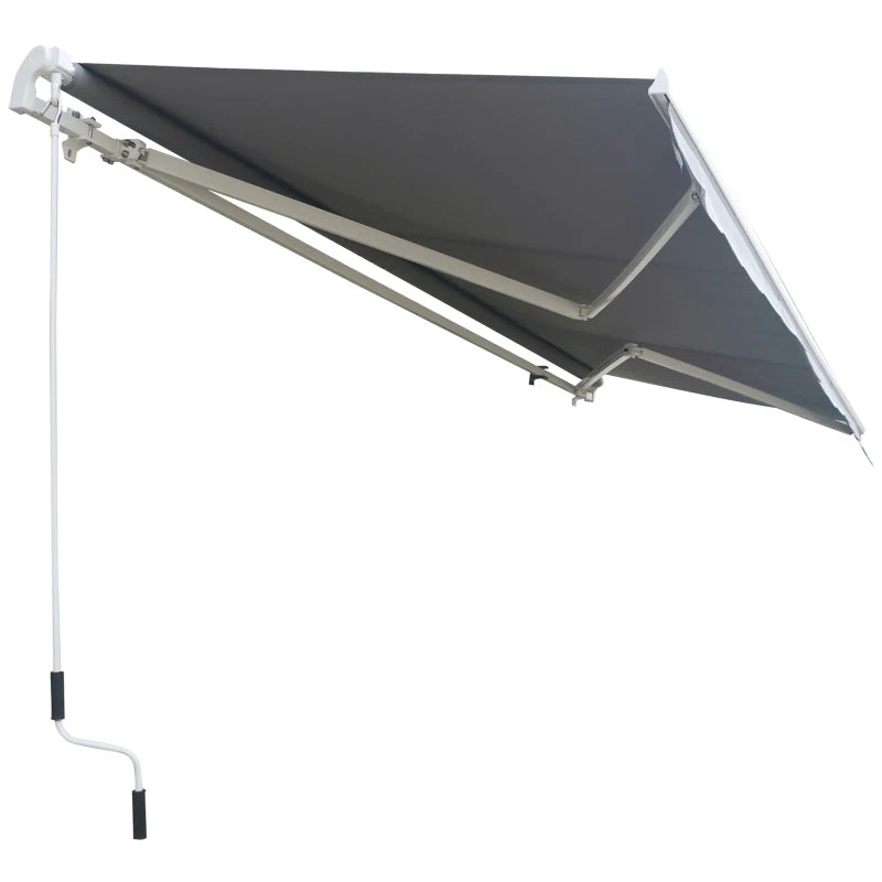 3m x 2.5m Grey Retractable Awning Canopy