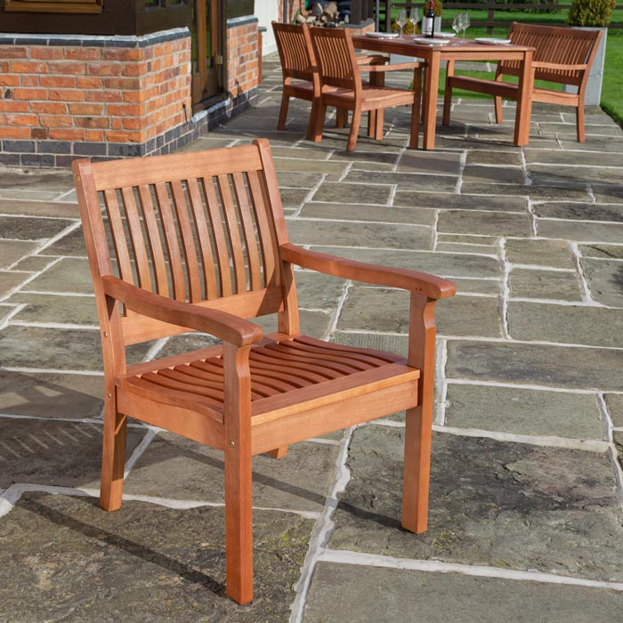 Outdoor Wooden Armchair