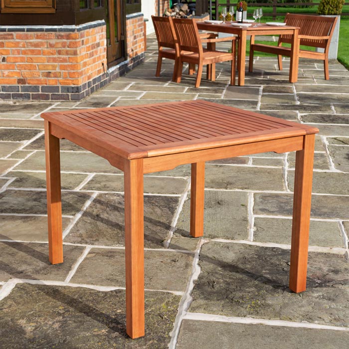 Wooden Square Outdoor Dining Table