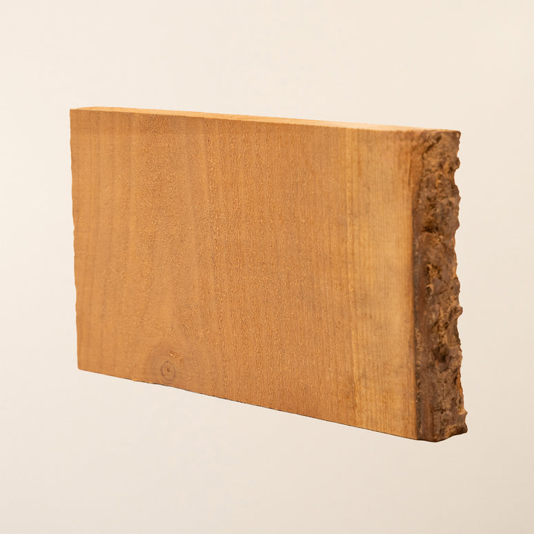 Waney Edge Larch Cladding Boards – 150mm x 22mm Rustic Douglas Fir Timber - Natural Live Edge Exterior Wall Cladding