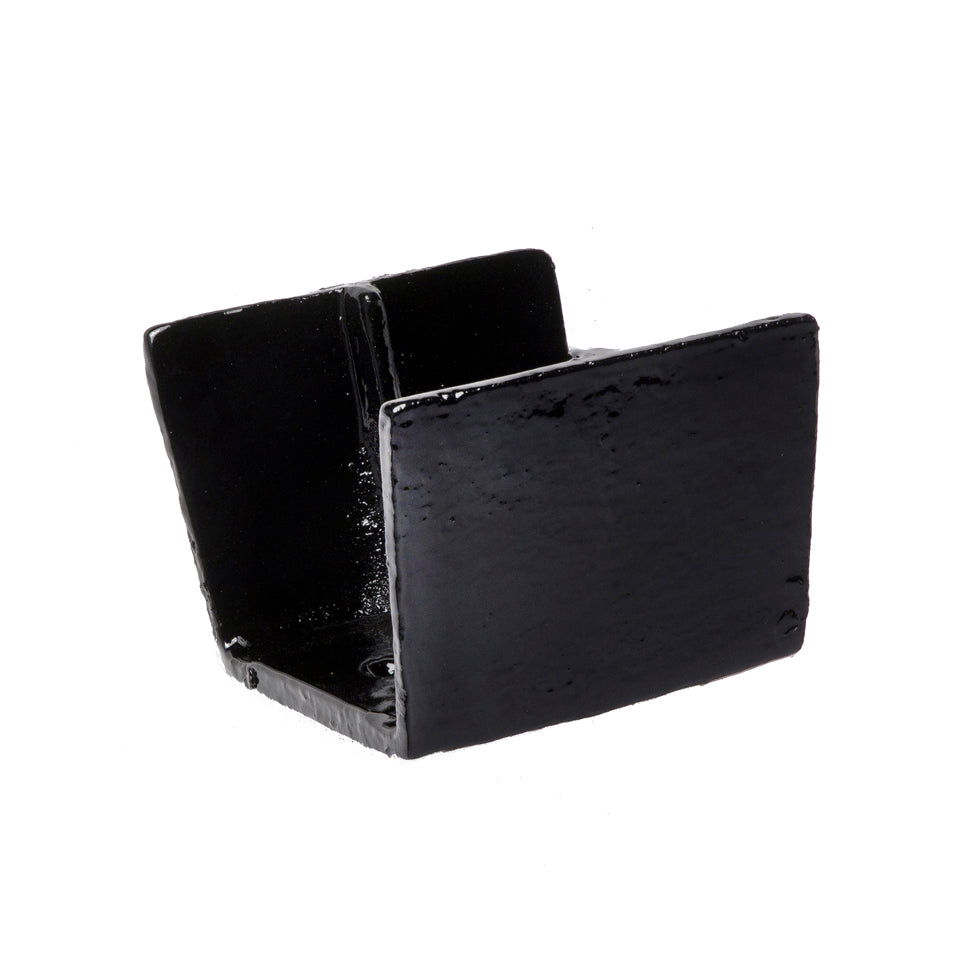 Hargreaves Cast Iron 100x75mm Box Union Clip  - Painted Black