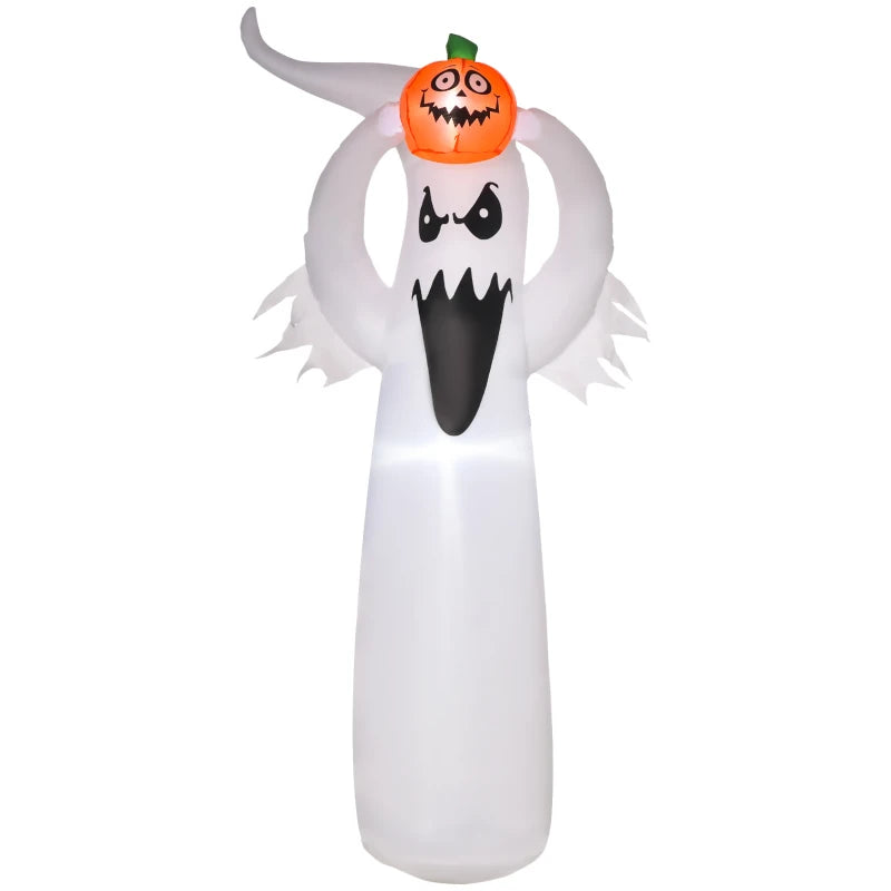 6FT Inflatable Halloween Decoration - Floating Ghost & Pumpkin for Outdoor Yard Party - 1.8m Spooky Decor