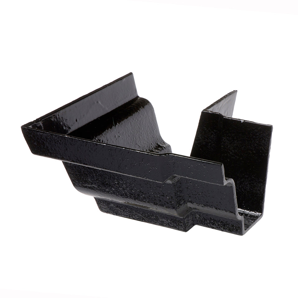Hargreaves Cast Iron 125x100mm External G46 Moulded Square Angle  - Painted Black