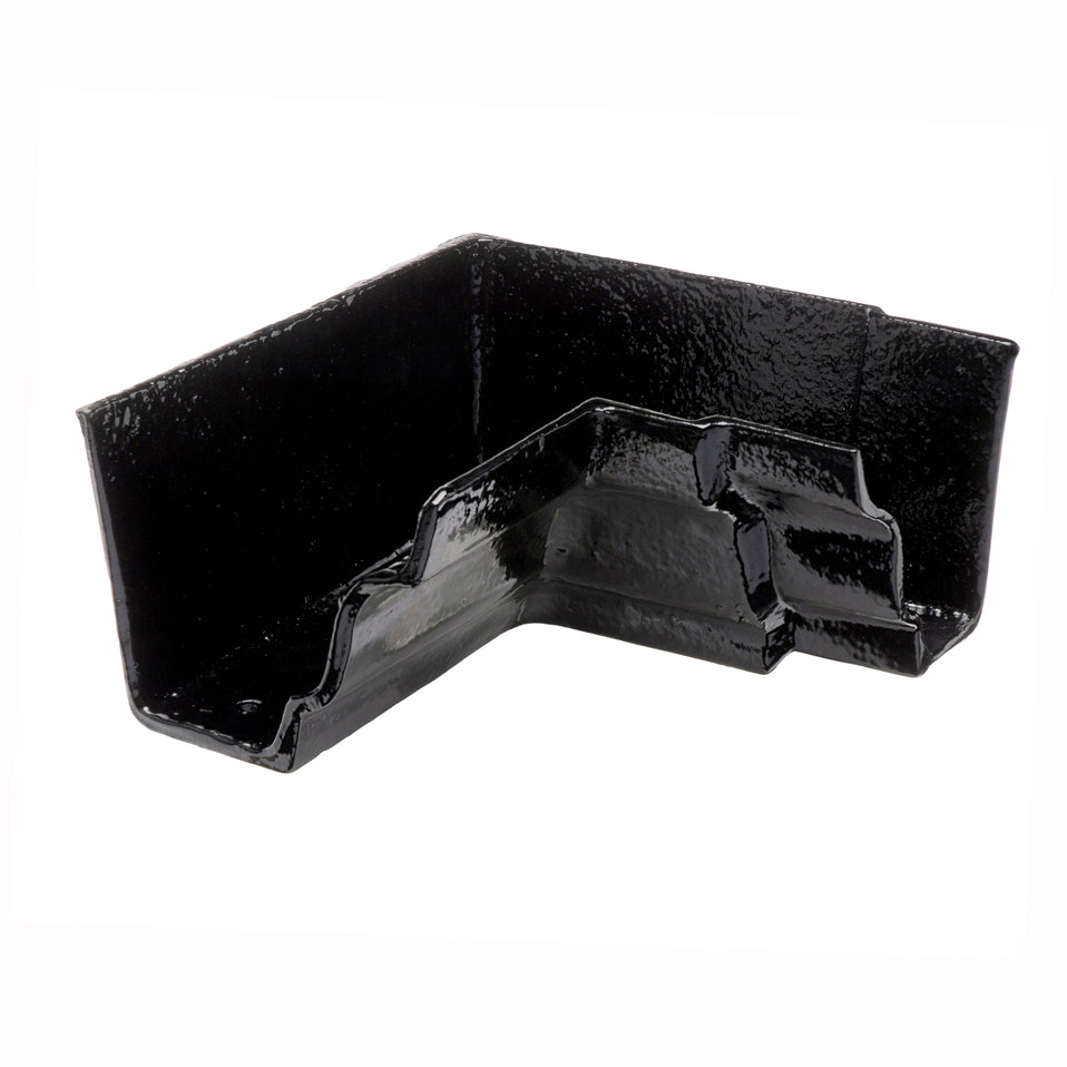 Hargreaves Cast Iron 125x100mm Internal G46 Moulded Square Angle  - Painted Black