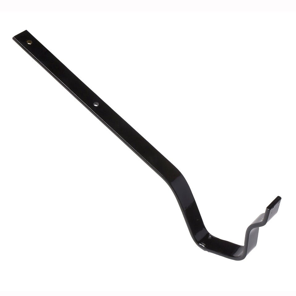 Hargreaves Cast Iron 125x100mm G46 Moulded Galv Top Fix Rafter Bracket  - Painted Black