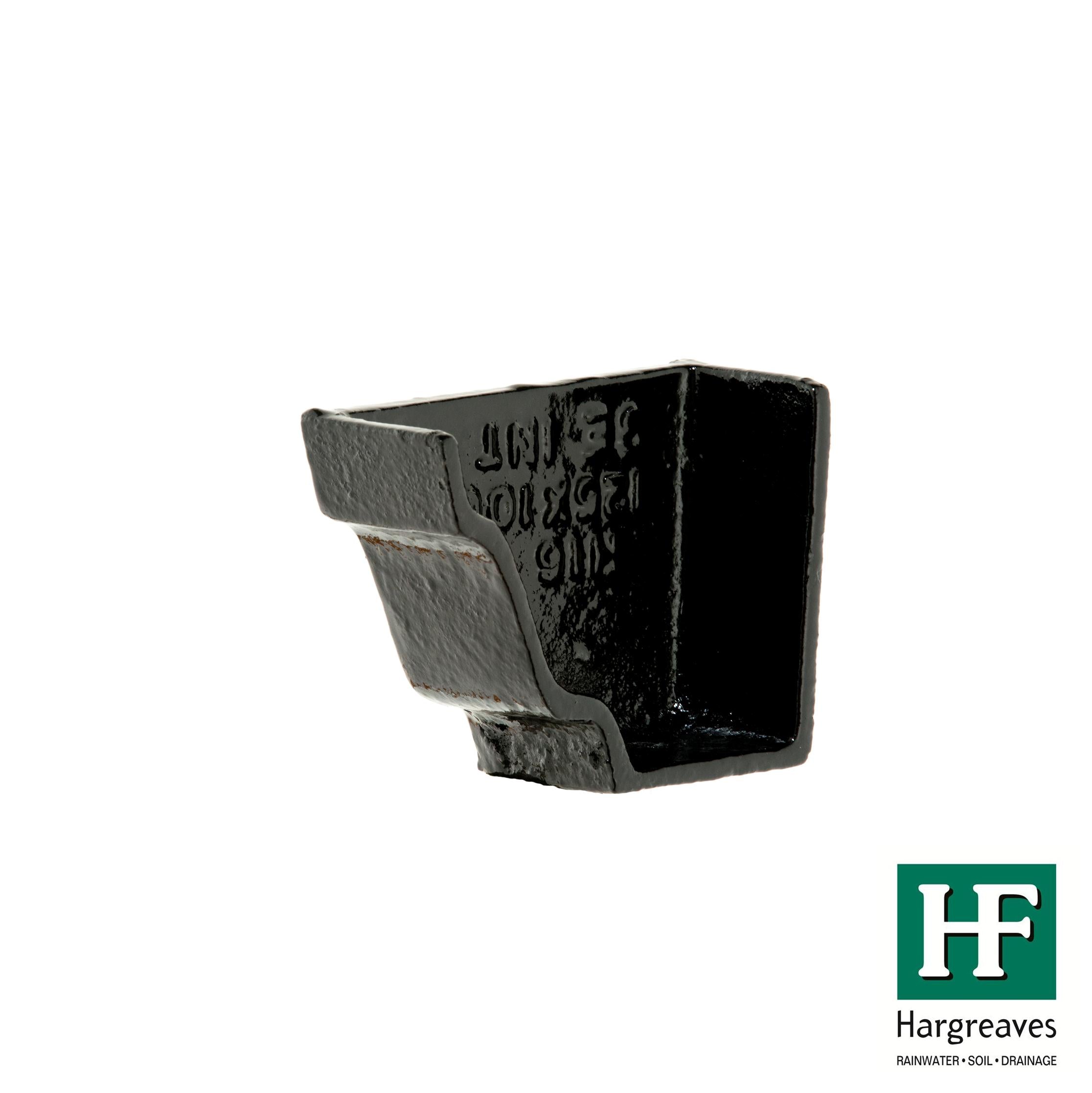 Hargreaves Cast Iron 125x100mm Internal H16 Stopend  - Painted Black